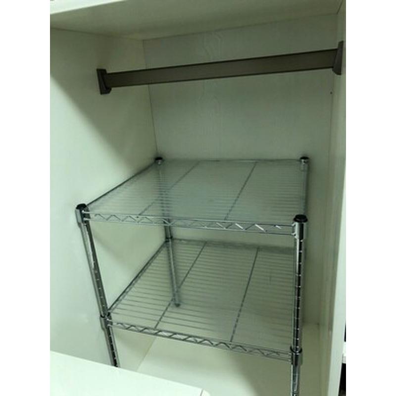 热销GZ6M厨房家用分层架整理收纳架两层橱柜隔层架微波炉烤箱置物