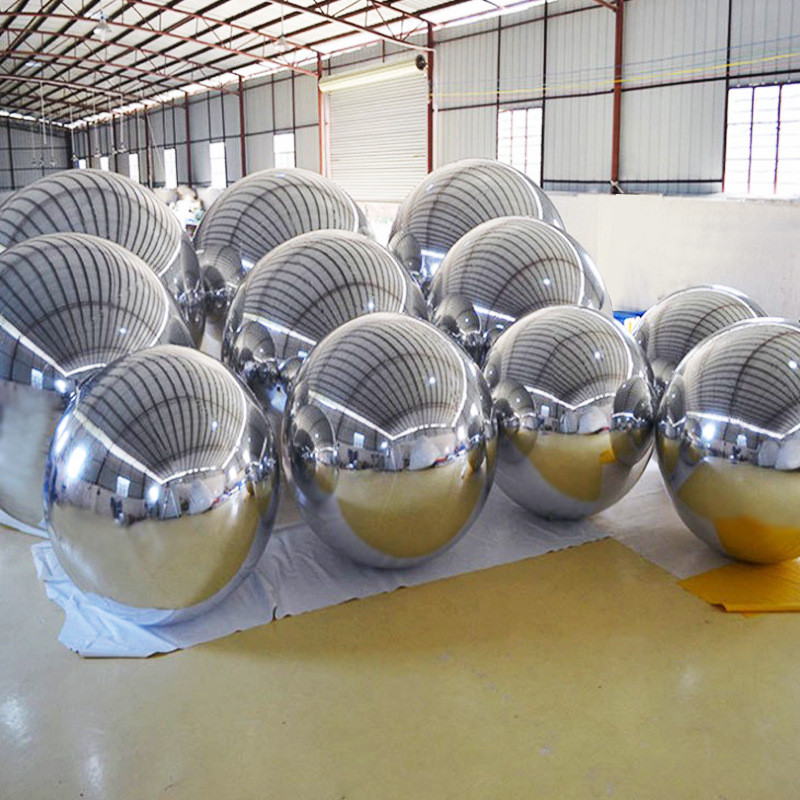 热销大型彩色镜面球开业室内外婚礼充气气模商场装饰活动pvc反光