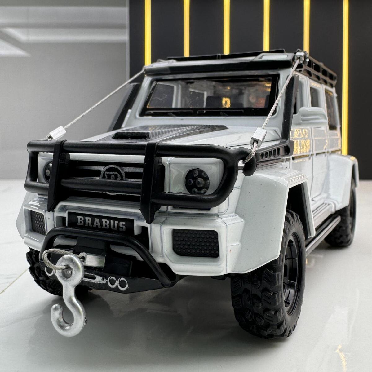 新豪迪合金车模1:32大奔G550探险版音乐车声光玩具车音乐模型摆件