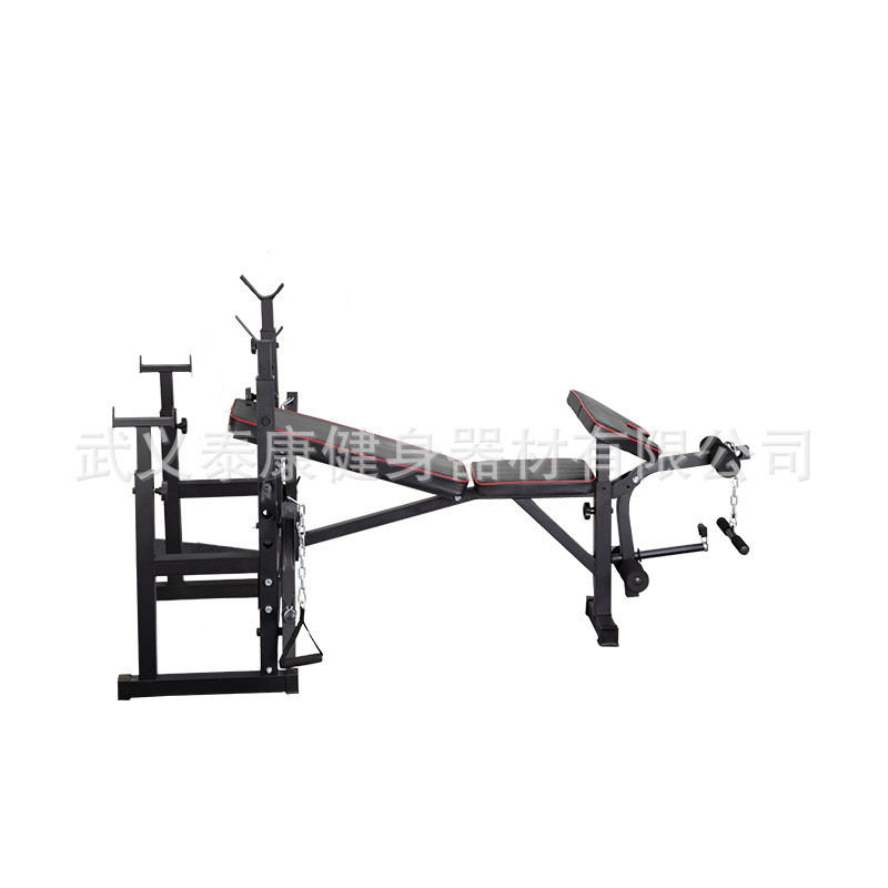 卧推架家用健身组合健身器材用品杠铃套装深蹲架多功能举重床