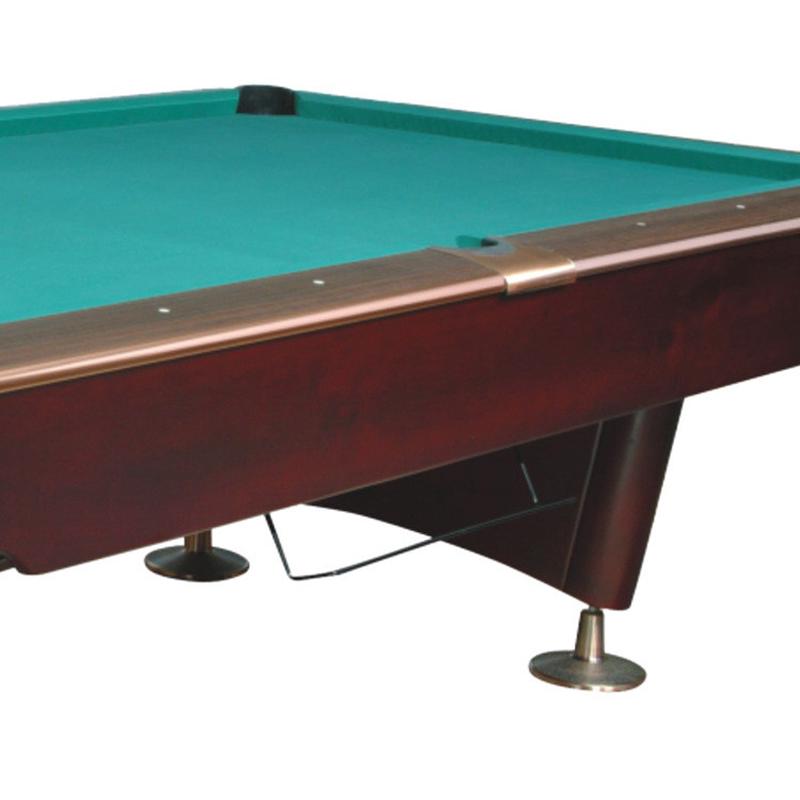 热销朱红色美式标准台球桌室内外批发台球桌强体健身器材厂家娱乐