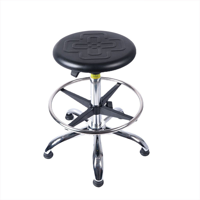 发泡pu力点无尘车间美容医院可升降旋转实验室防静电椅子圆凳子