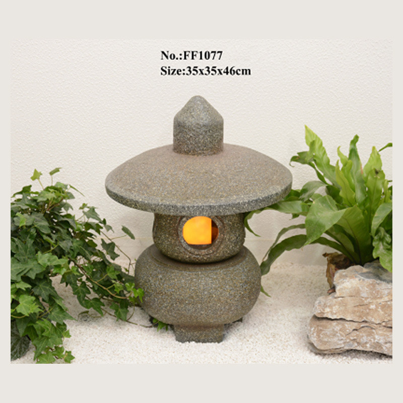 热销仿古宫灯石灯笼玻璃钢装饰落地别墅花园宫灯配件中式软装摆件