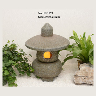 热销仿古宫灯石灯笼玻璃钢装饰落地别墅花园宫灯配件中式软装摆件