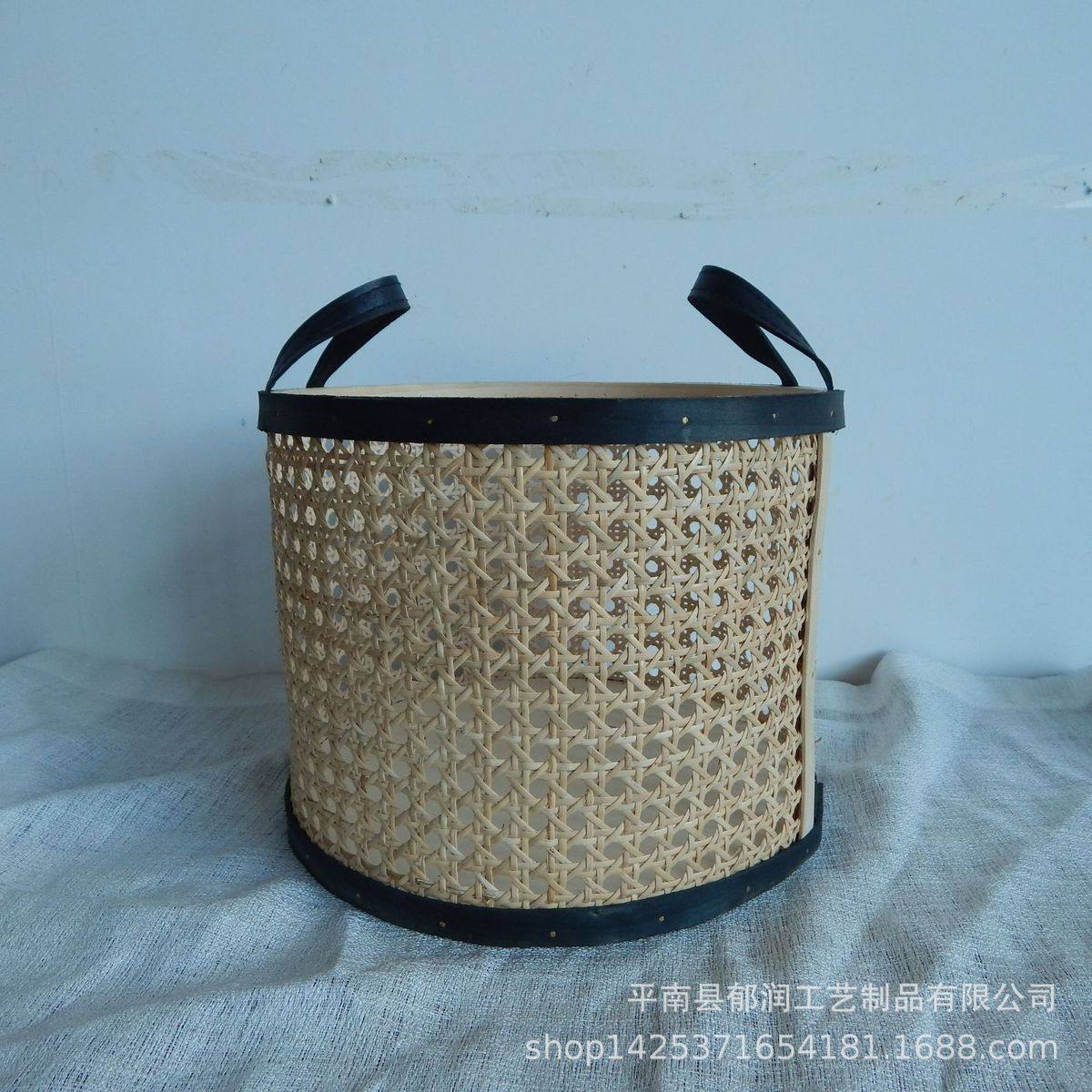 印尼藤收纳眼黑边桶家居收纳筐手工钉制杂物六角花篮,收纳整理,橱柜收纳筐,淘宝优惠券,粉丝福利购,淘宝优惠卷
