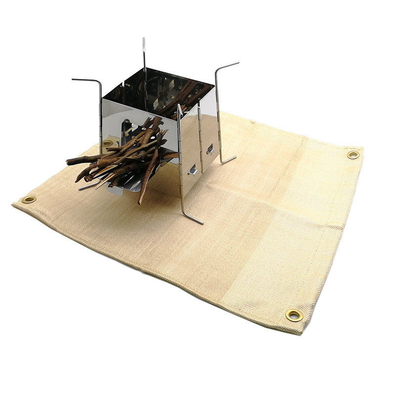 6a运动山地野营露营用品用的易折叠304不锈钢烧烤炉户外套装批发