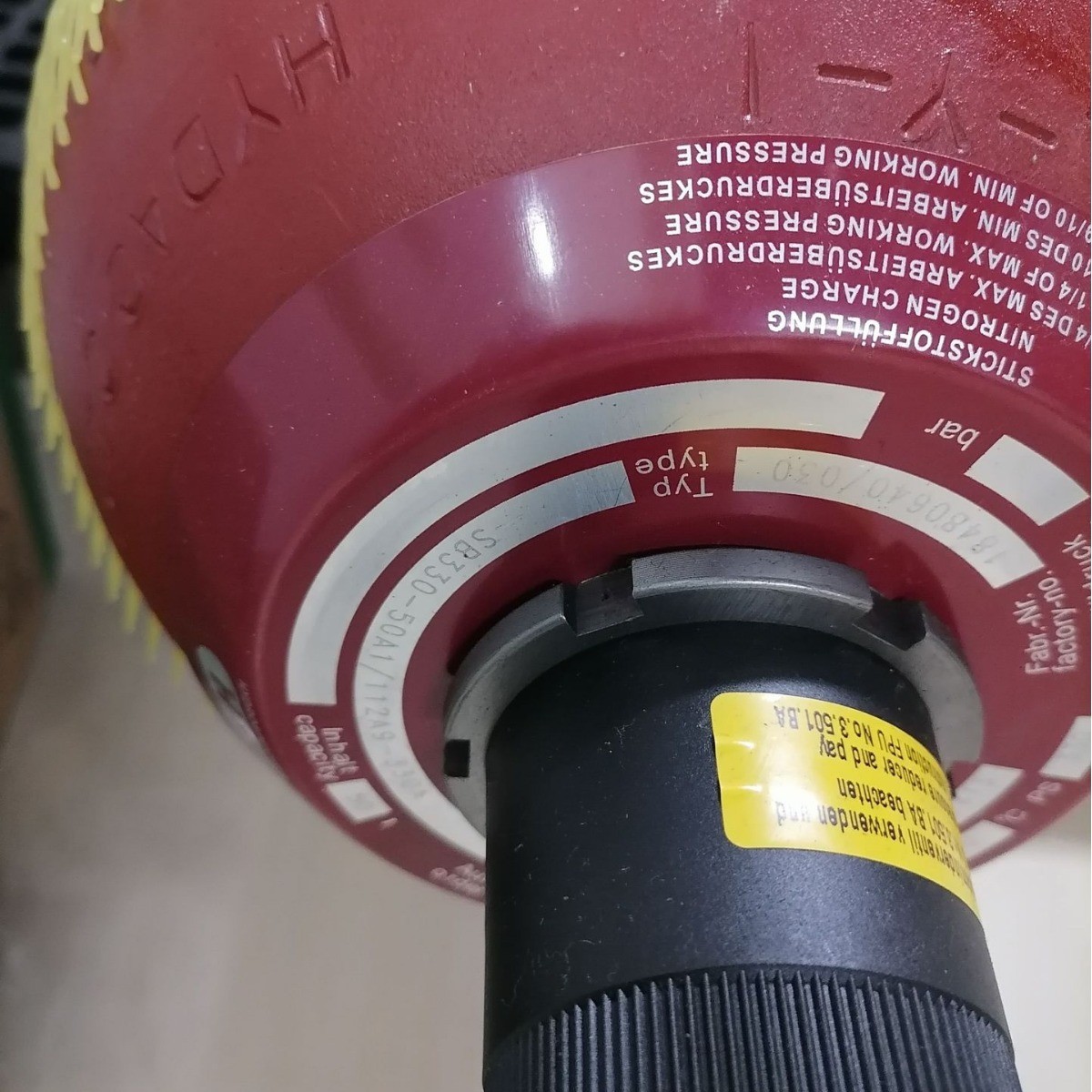 热销德国贺现货供应皮囊式蓄能器sb330-4a1/112a9-330a 德克