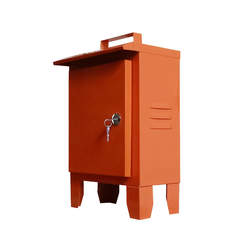 户外工地红色临时配电箱带脚300x400x200便携式配电箱手提