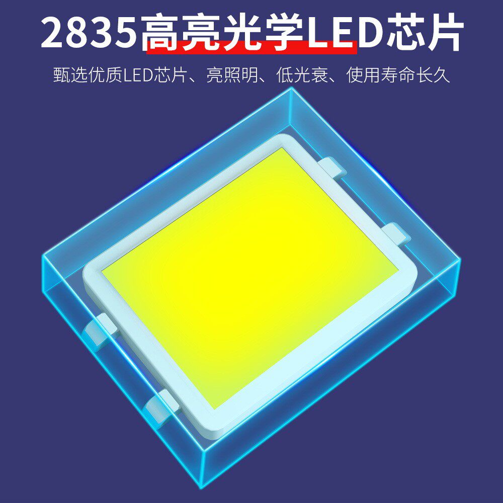 谦润照明led车库灯高亮工矿灯折叠灯防水厂房车间大功率智能恒流
