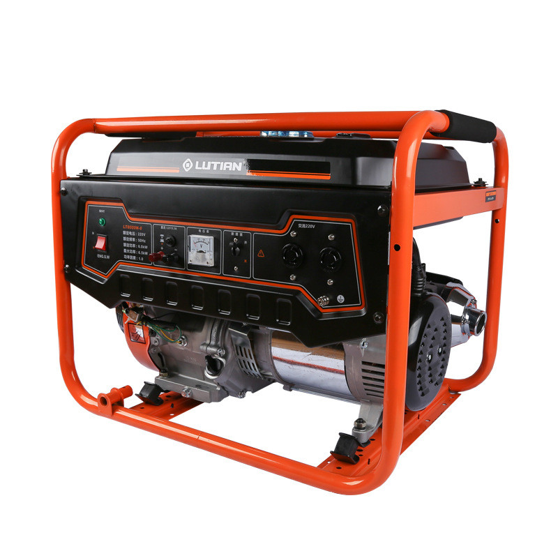 热销绿田6.3工业汽油发电机小型柴油汽油千瓦8kw低音单相220v三相