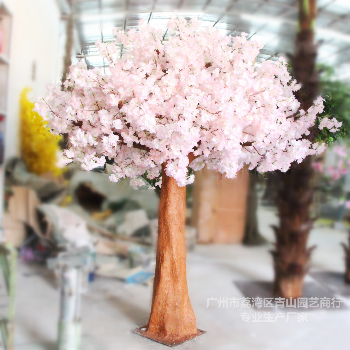 仿真樱桃树影楼服装店造型花树花墙仿真大型树人造拱门形桃花树