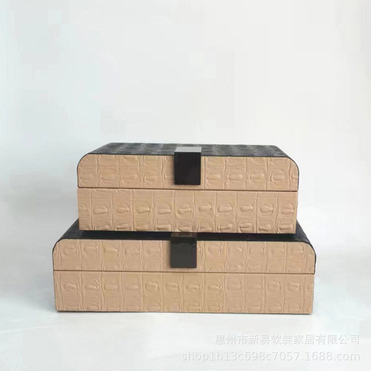 样板间书房电视柜背景墙黄洞现代装饰盒书挡石装饰品创意摆件桌面