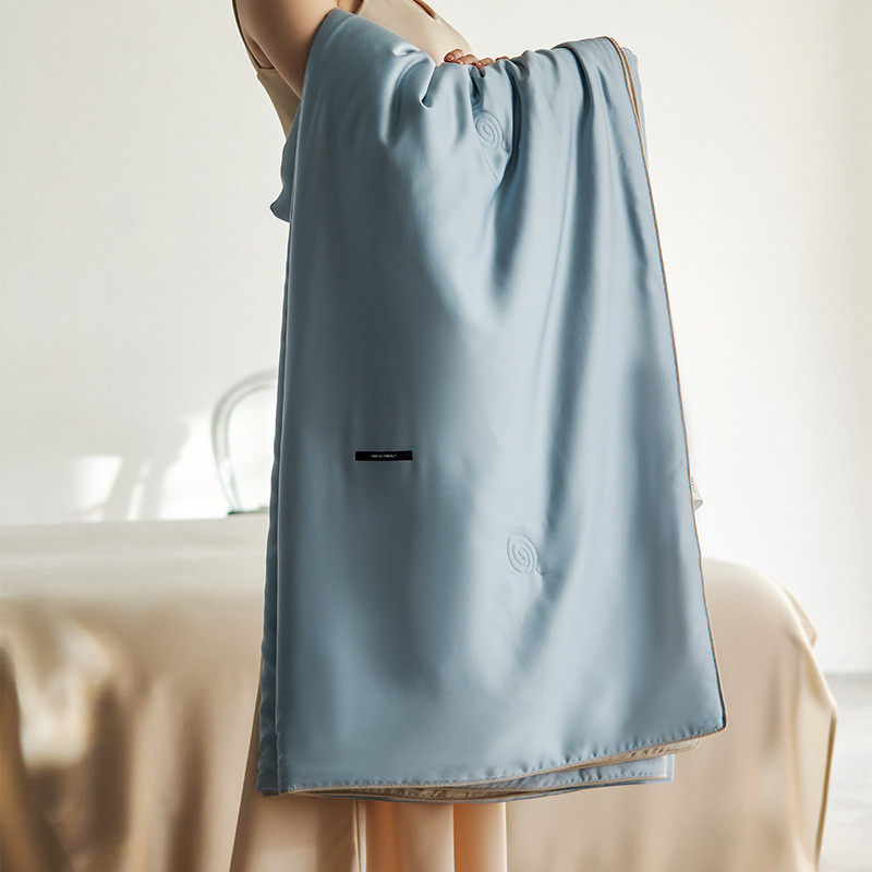 100支兰洗天丝蚕丝夏凉被超细旦莱赛尔空调被可机精水洗冰丝被