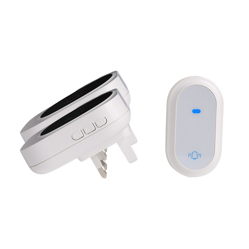 自发电无线门铃智能免打孔家用远距离门铃无线433老人呼叫器