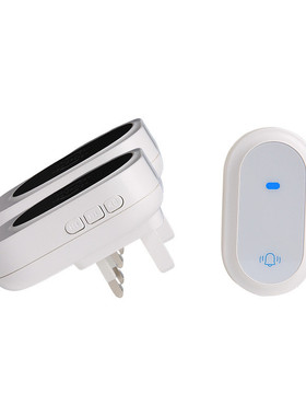 远距离电无线门铃家用免打孔智能自发门铃无线433老人呼叫器