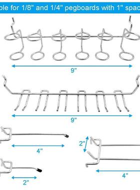洞洞板挂钩80pc孔批发2.5cm收纳仓库工具五金洞洞板配件套装距