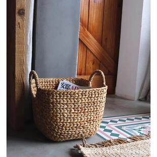 厂家直销定制批发杂物工艺收纳筐简约时尚手工编织小框藤编收纳篮