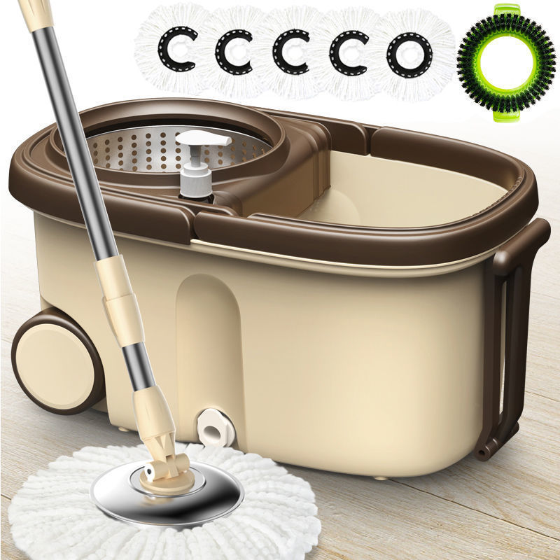 拖把带桶加大加厚旋转墩布家用免手洗干湿两用地拖把桶拖布好神拖