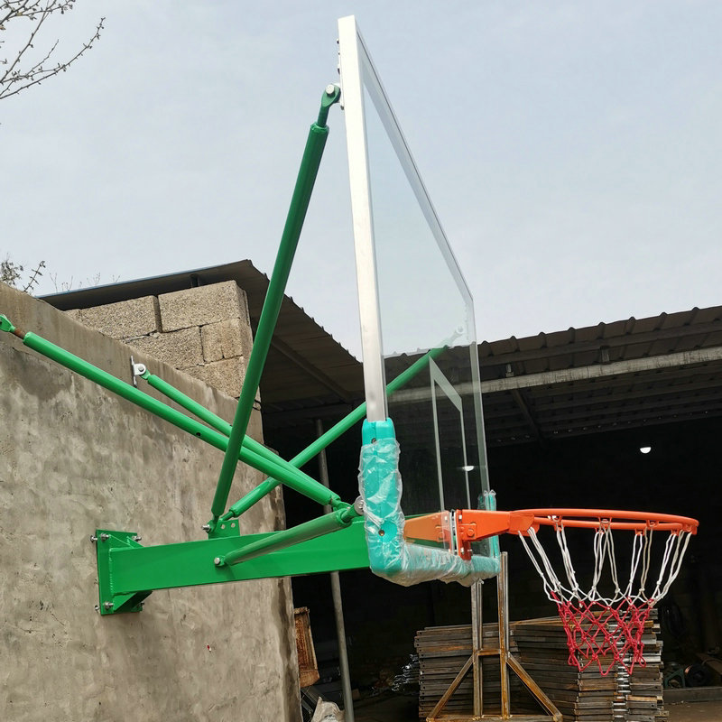 室内外壁挂式篮球架成人家用标准训练篮球框篮球圈钢化玻璃篮板