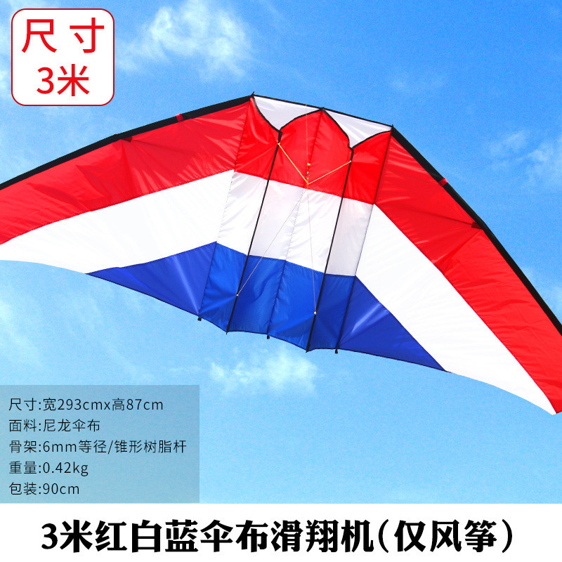 滑翔机风筝飞风筝新款彩虹成人造型奇特大型高档微风易潍坊