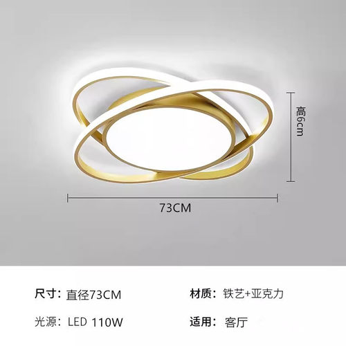 主卧室灯2024年新款简约现代大气客厅房间led吸顶灯具圆形阳台灯