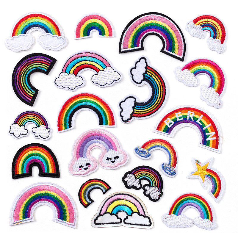 来图来样定做刺绣布贴厂家直销新款开发电脑绣花章仔彩虹衣服补丁,居家布艺,布贴,淘宝优惠券,粉丝福利购,淘宝优惠卷
