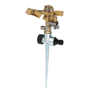 润物灌溉水器洒水器全铜喷头可控角水鸟喷头花园可串联浇地插旋转