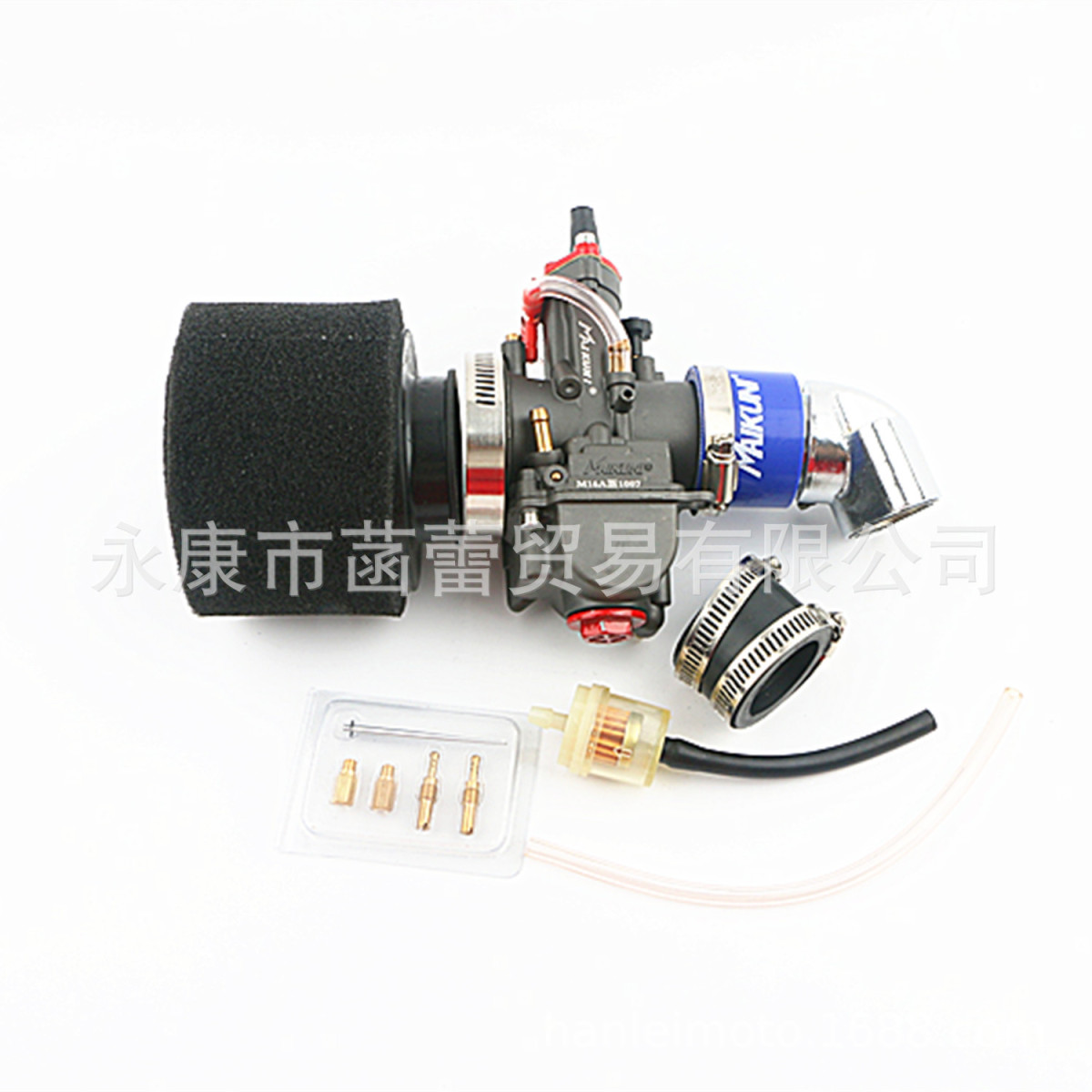 GY6改装化油器套件，GY6改装进气管+PWK化油器+可拆洗海绵空滤器