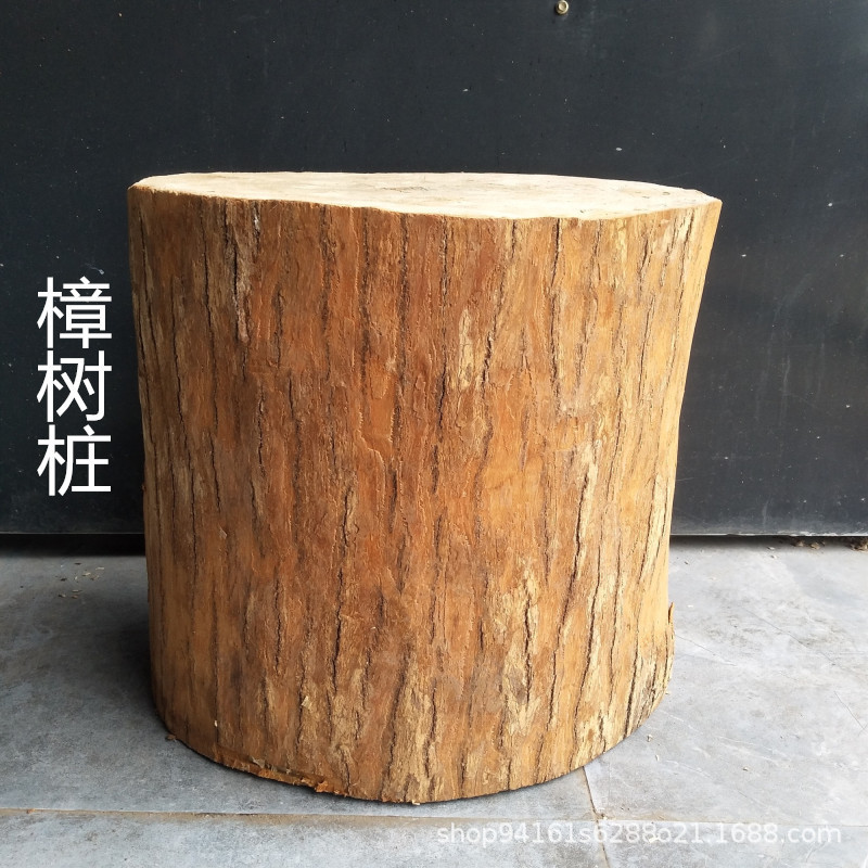 香樟木植物造型天然实木盆景干树枝木制品木墩雕刻木材凳子木桩