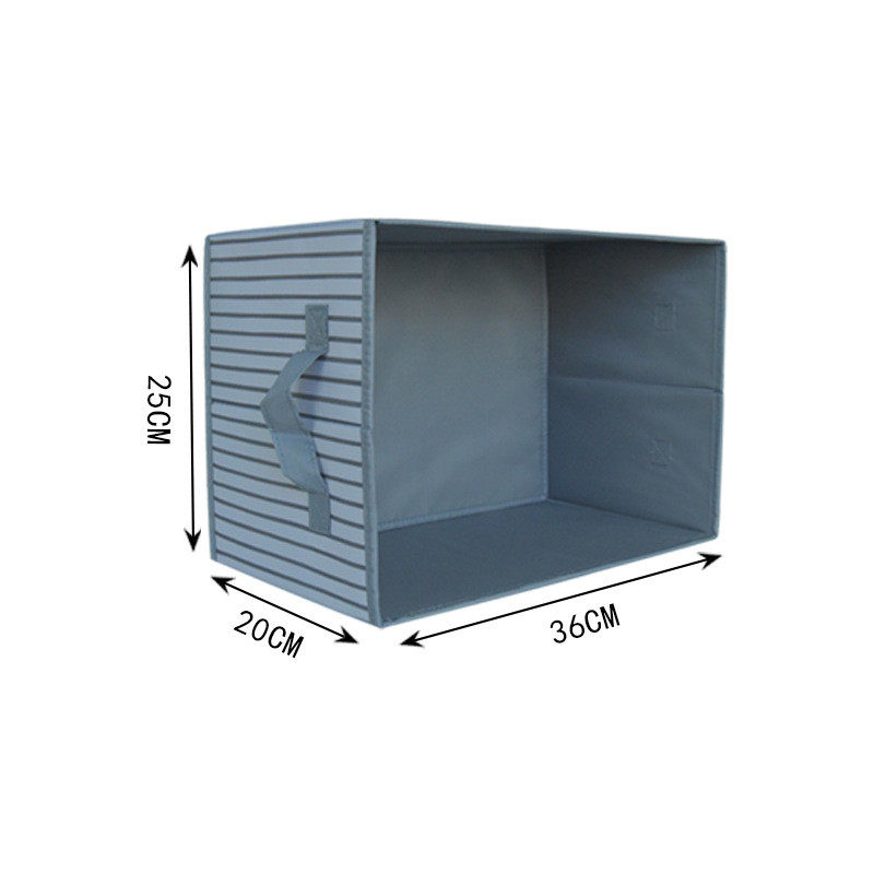 布艺收纳箱带盖防尘家用衣服衣柜杂物收纳盒大号可手提储物箱整