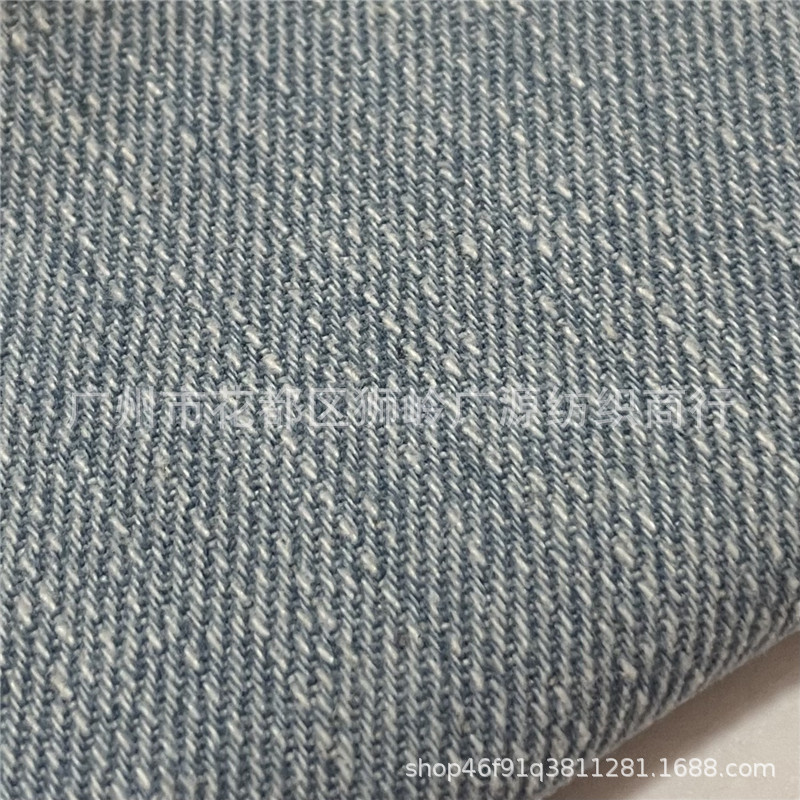 洗水牛仔布斜纹竹节牛仔箱包牛仔服装免洗鞋材货源充足