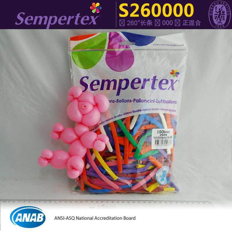 260长条魔术球标准哥sempertex哥伦比亚球进口长条气球s26001