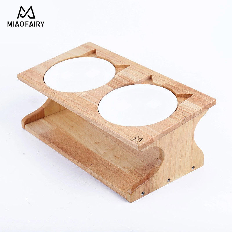 陶瓷猫碗狗碗橡木架单双碗保护颈猫餐桌猫用品批发高脚斜口宠物碗,宠物/宠物食品及用品,其它宠物,淘宝优惠券,粉丝福利购,淘宝优惠卷