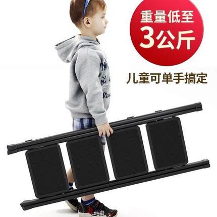 梯子家用折叠伸缩小型轻便三步梯凳多功能人字梯踏步爬梯收缩直销