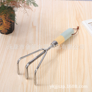 定制木柄套色不锈钢组户外套刨土起草器工具套装批发家用园林工具