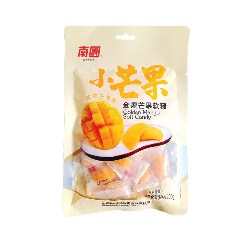 【拍3件包邮】南国金煌芒果/巴厘菠萝软糖200g海南特产休闲零食