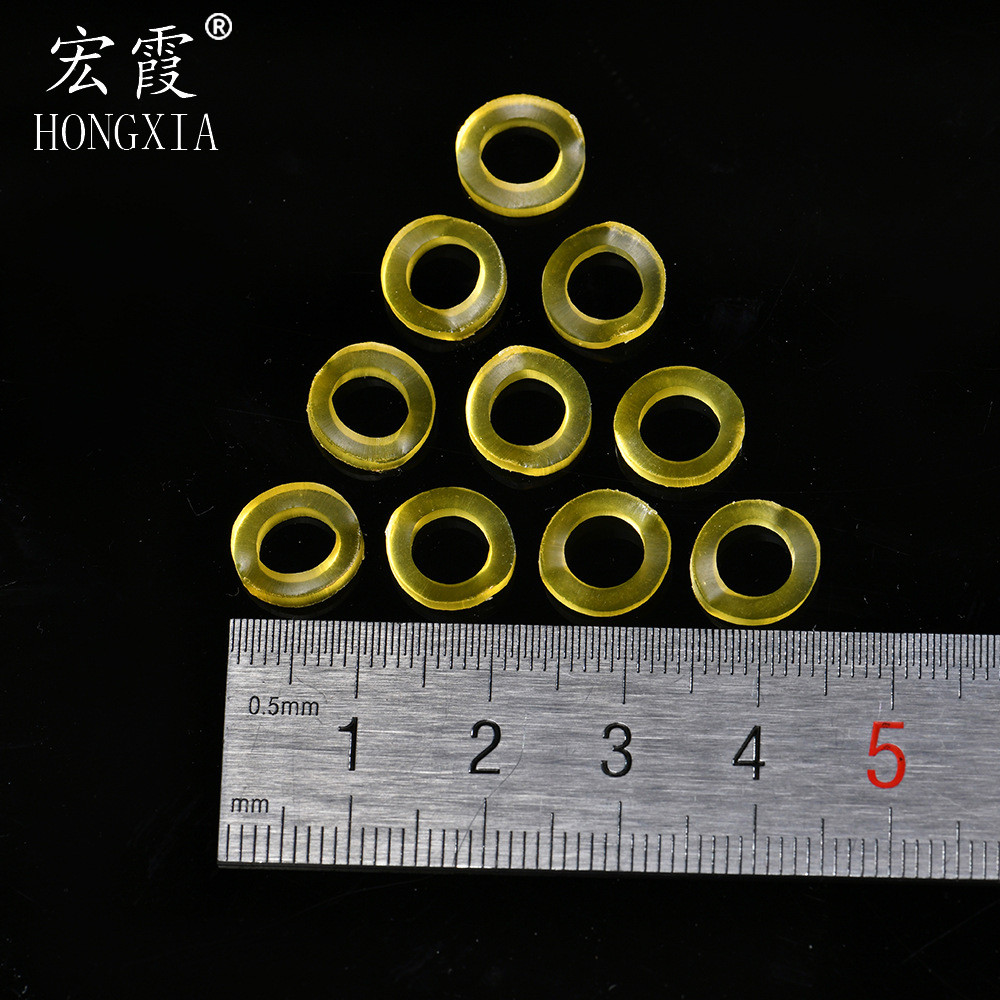 宏霞厂家直销黄色硅胶橡皮筋高弹力牛皮筋橡胶圈绑扎不融化耐高温