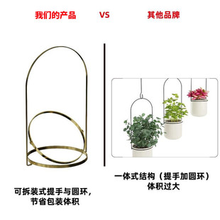 电商阳台多肉花盘挂架铁艺花篮欧美风壁挂创意家居悬挂式花盆