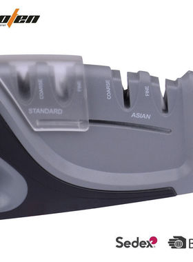 我司新款四槽磨刀器厨房好帮手手动快速磨刀器带底座磨刀石