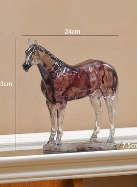 马工艺品摆件中式动物饰品创意家居客厅玄关装饰开业乔迁礼品