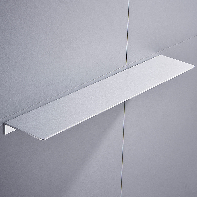 浴室置物架镜铝壁挂卫生间厕所太空前收纳架免打孔30/40/50/60cm