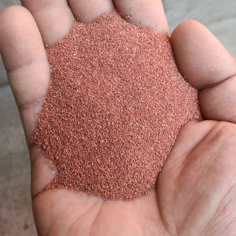 热销底胭脂红砂热带雨淋沙刚果红砂diy增色沙鱼缸现货供应沙