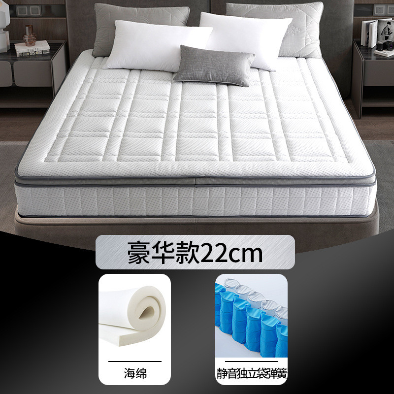 脊弹簧床垫乳胶垫椰棕垫棕榈席梦思护高品质袋装弹簧榻榻米1.8米