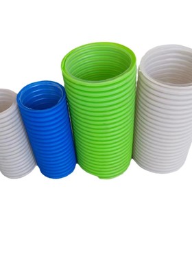 厂家批发新风绿色材管道新风系统双壁波纹管辅75/110pe排风管pe管