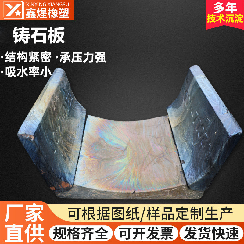 溜槽卸煤沟铸石板玄武岩辉绿岩刮板机捞内壁机冲渣沟微晶石渣衬板