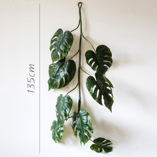 【植物】龟背叶大垂枝造型叶带绿植掬涵仿真花艺垂花卉龟背叶