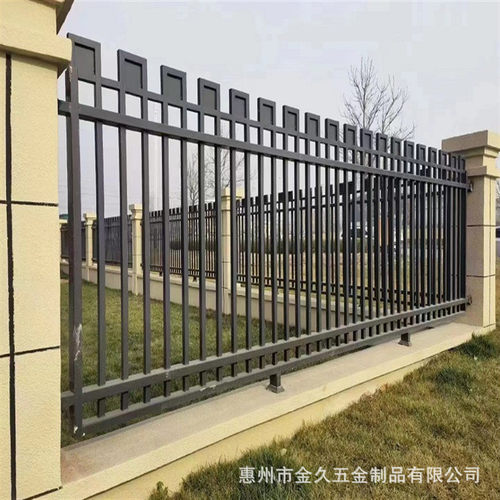定制焊接围墙护栏别墅庭院栅栏防盗带花件装饰护栏公园防护隔离栏