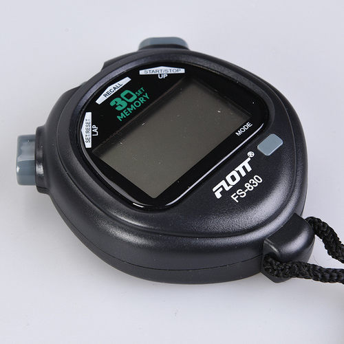 flott秒表电子比赛体育运动训练专业田径跑步计时器专用f-830三排