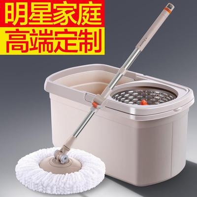 大卫拖把桶拖把杆旋转通用免手洗自动甩水拖地家用拖布旋转式新