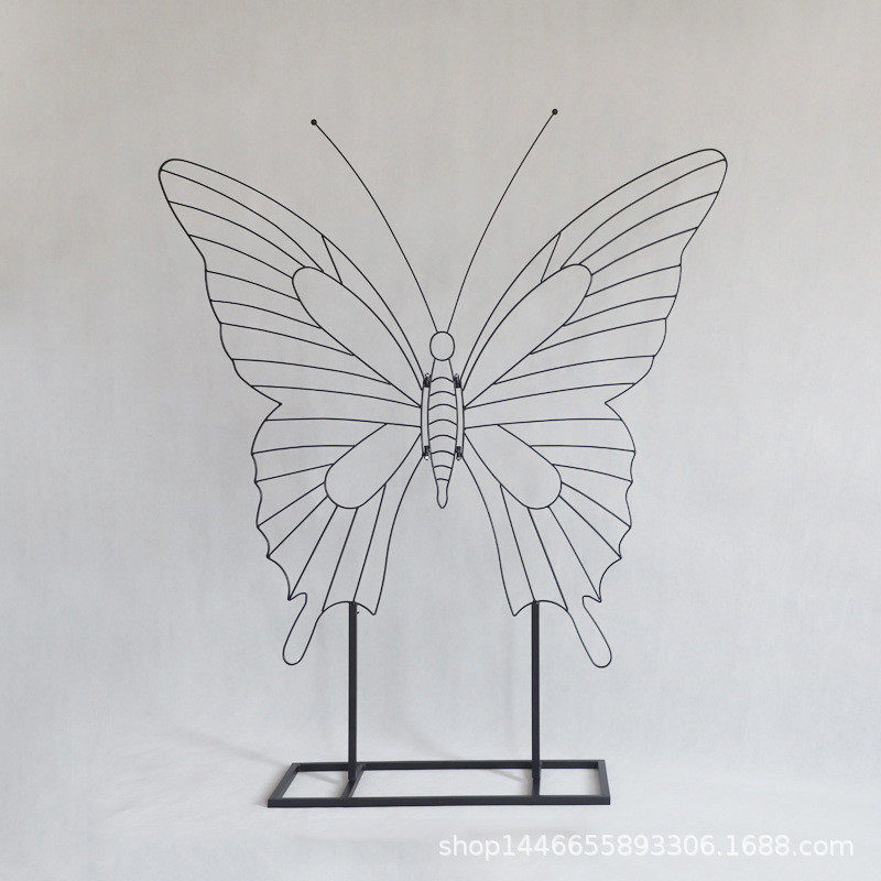 外贸大型蝴蝶装饰花墙婚礼立体翅膀装饰美陈橱窗造景舞台场景布置